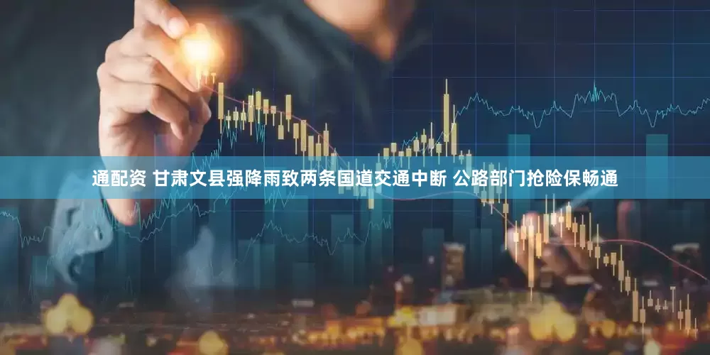 通配资 甘肃文县强降雨致两条国道交通中断 公路部门抢险保畅通