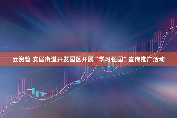 云资管 安居街道开发园区开展“学习强国”宣传推广活动